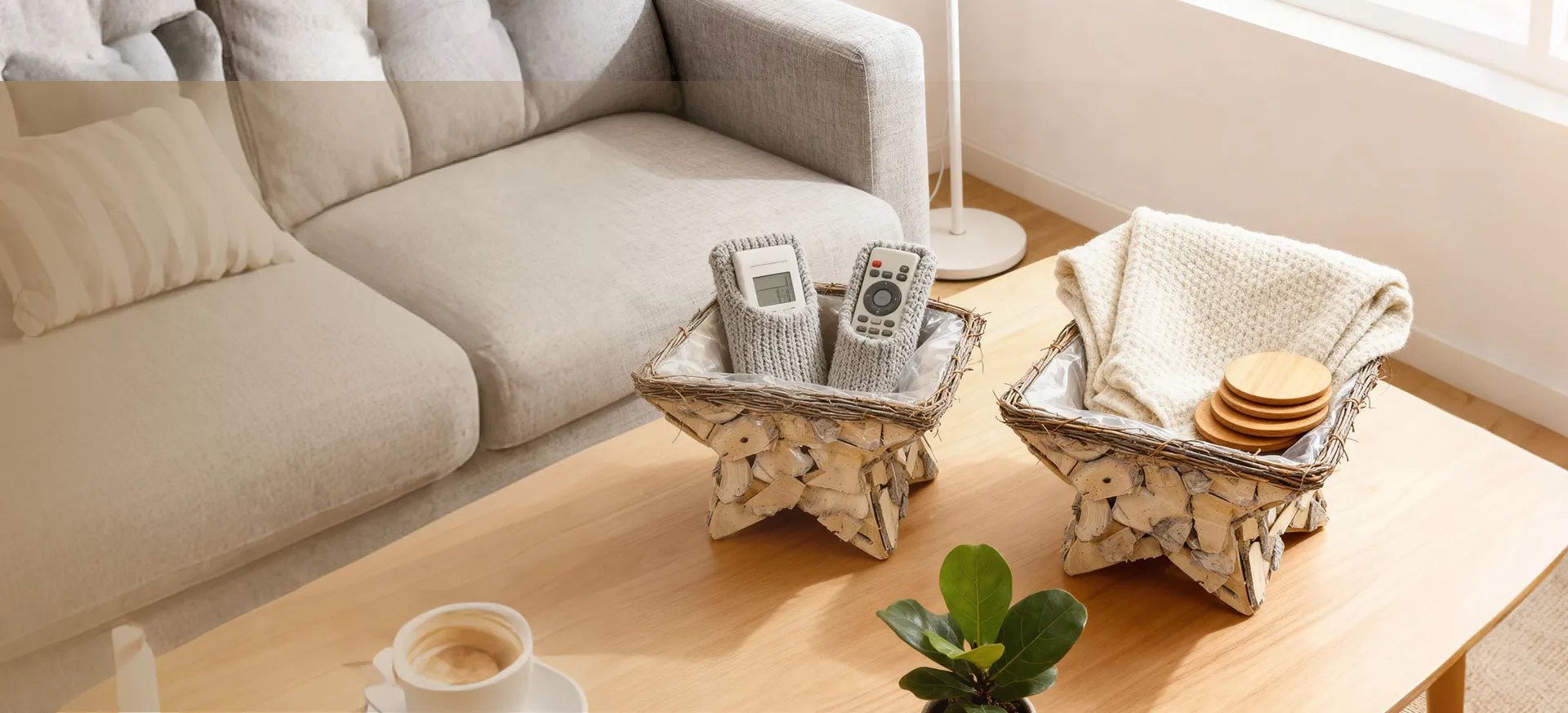 Weave in nature, <br>  home comes alive.